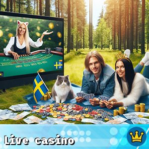 Live casino på nätet med live dealer och bonus